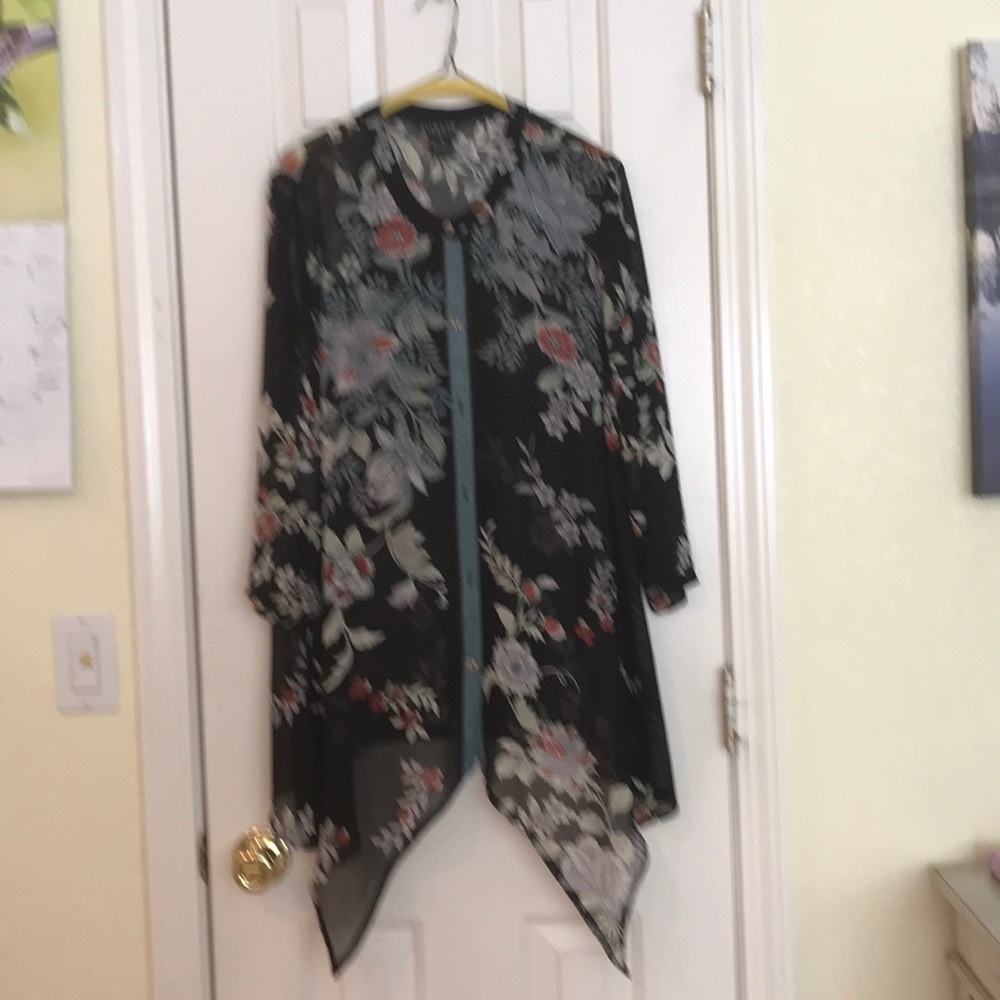 Citron silk tunic